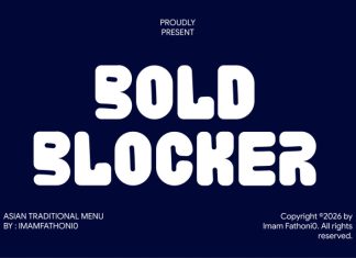 Bold Blocker Font preview image 1