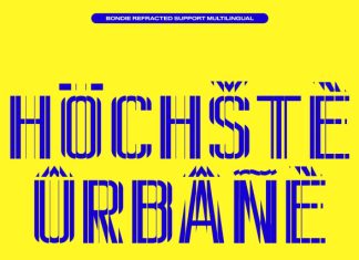 Bondie Refracted Font preview image 2