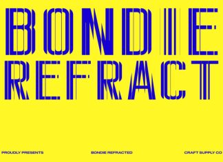 Bondie Refracted Font preview image 1