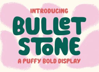 Bullet Stone – Bubble Display Font preview image 1