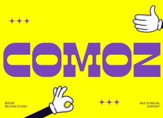 COMOZ – Bold Pop Display Font preview image 1
