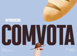 COMVOTA – Modern Bakery Display Font preview image 1