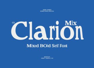 CS Clarion Mix Font preview image 1