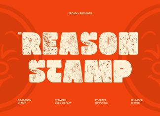 CS Reason Stamp Font preview image 1