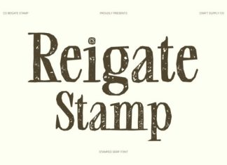 CS Reigate Stamp Font preview image 1