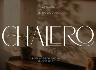Chalero – A Soft Modern & Luxury Sans Serif Font preview image 1