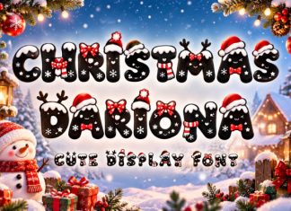 Christmas Dariona Font preview image 1