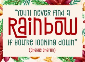 Christmas Rainbows Font preview image 2