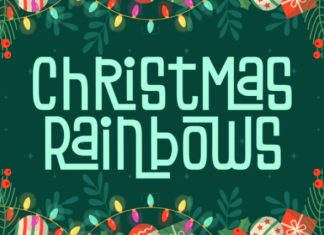 Christmas Rainbows Font preview image 1