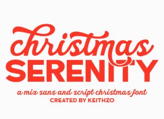 Christmas Serenity Font preview image 1