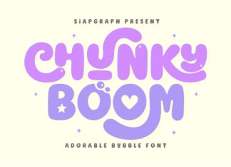 Chunky Boom Font preview image 1