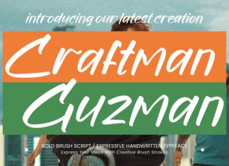 Craftman Guzman Font preview image 1