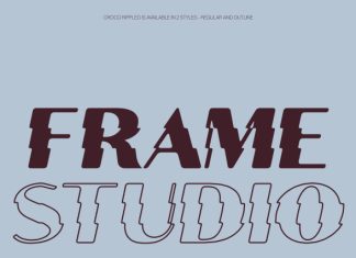 Croco Rippled Font preview image 3