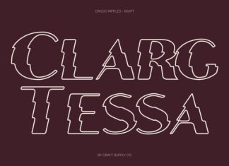 Croco Rippled Font preview image 2