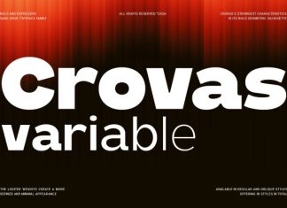 Crovas – Bold Geometric Font preview image 1