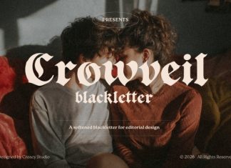 Crowveil – Gothic Blackletter Font preview image 1