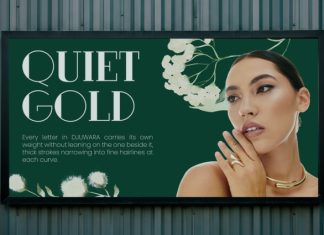 DJUWARA – Elegant Botanical Retro Display Font preview image 3