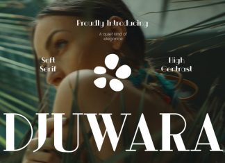 DJUWARA – Elegant Botanical Retro Display Font preview image 1