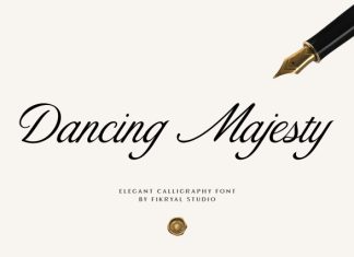 Dancing Majesty – Elegant Calligraphy Font preview image 1