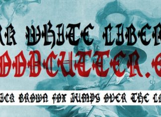 Dark White Liberty Font preview image 1