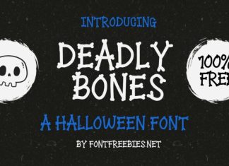 Deadly Bones Font preview image 1
