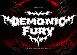 Demonic Fury Font preview image 1