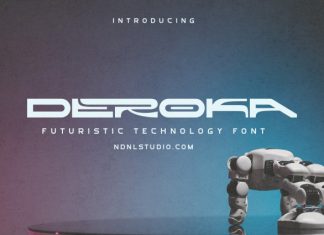 Deroka – Display Font preview image 1
