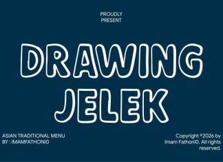 Drawing Jelek Font preview image 1