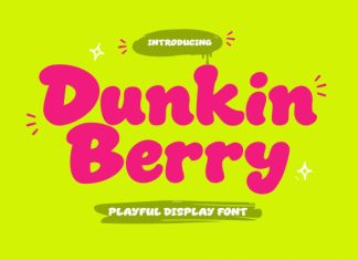 Dunkin Berry Font preview image 1