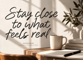 Easton Miles Modern Brush Font preview image 2