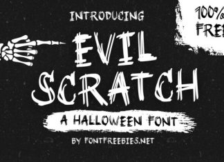 Evil Scratch Font preview image 1