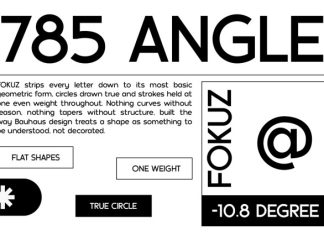 FOKUZ – Bold Geometric Bauhaus Font preview image 3