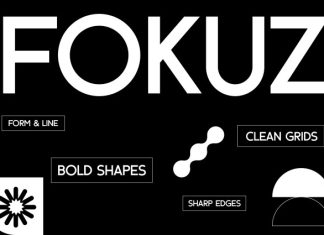 FOKUZ – Bold Geometric Bauhaus Font preview image 1