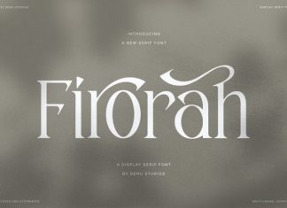 Firorah Display Serif Font preview image 1