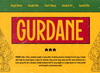 GURDANE – Retro Cultural Display Font preview image 1