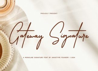 Gateway Signature Font preview image 1