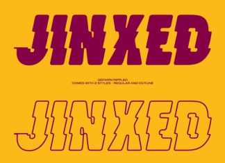 Gefarin Rippled – Bold Sans Serif Font preview image 2
