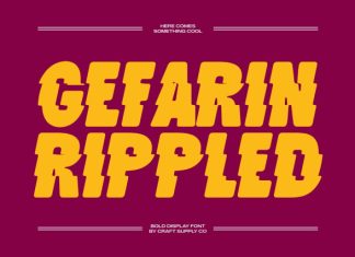 Gefarin Rippled – Bold Sans Serif Font preview image 1