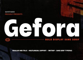 Gefora – Bold Inktrap Sans Serif Font preview image 1
