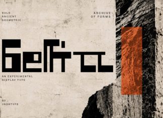 Gelfitt – Experimental Geometric Font preview image 1