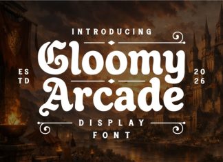 Gloomy Arcade Font preview image 1