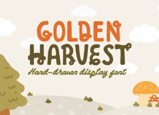 Golden Harvest Playful Display Font preview image 1