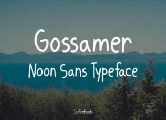 Gossamer Noon Sans Font preview image 1