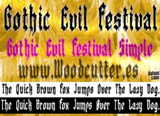 Gothic Evil Festival Font preview image 1