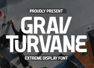 Grav Turvane – Extreme Display Font preview image 1
