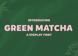 Green Matcha Font preview image 1