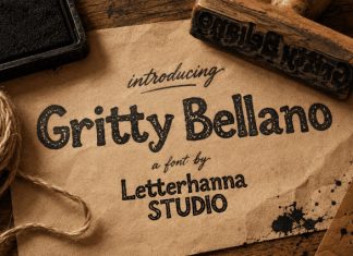 Gritty Bellano Farmhouse Font preview image 1