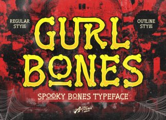 Gurl Bones Font preview image 1