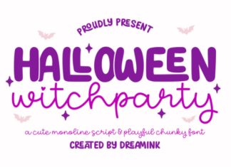 Halloween Witchparty Font preview image 1