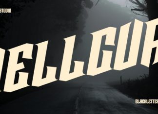 Hellcurt Font preview image 3